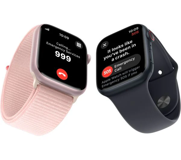 APPLE Watch Series 9 Cellular - 45mm Midnight Aluminium Steel Case with Midnight Sport Loop - Good - Image 4