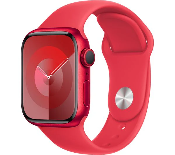 Apple Watch Series 9 GPS, 41mm (PRODUCT)RED Aluminium Case with (PRODUCT)RED Sport Band - S/M - Pristine