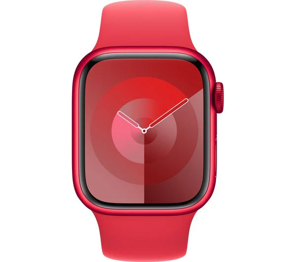 Apple Watch Series 9 GPS, 41mm (PRODUCT)RED Aluminium Case with (PRODUCT)RED Sport Band - S/M - Pristine - Image 2