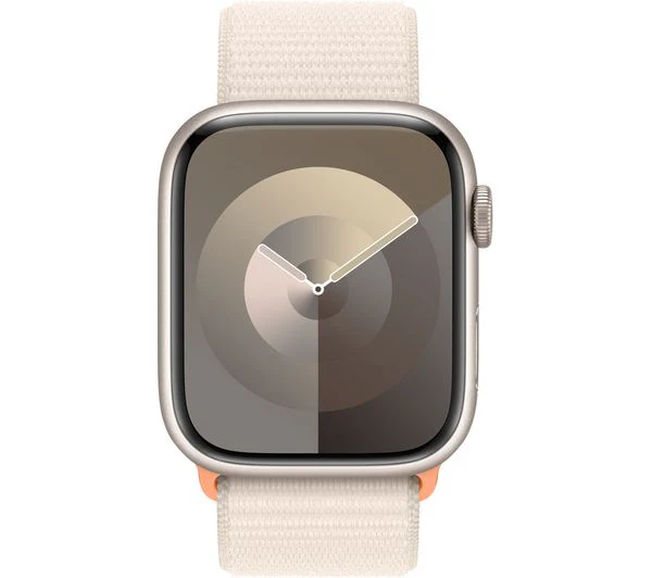 Apple Watch Series 9 GPS, 45mm Midnight Aluminium Case with Starlight Sport Loop - Good - Image 2