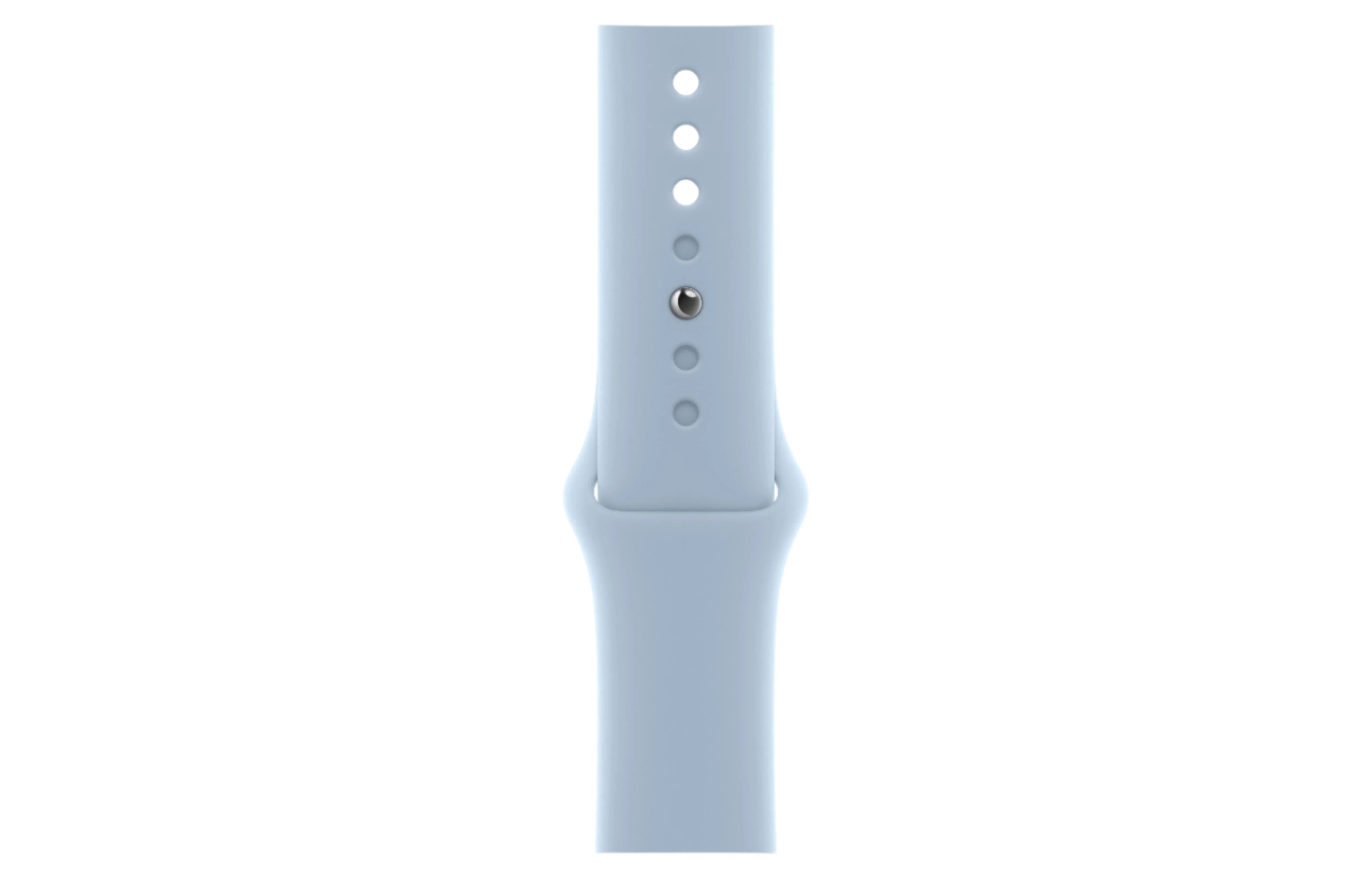 Apple Watch Series 9 GPS, 45mm Silver Aluminium Case with Light Blue Sport Band - M/L - Good - Image 3