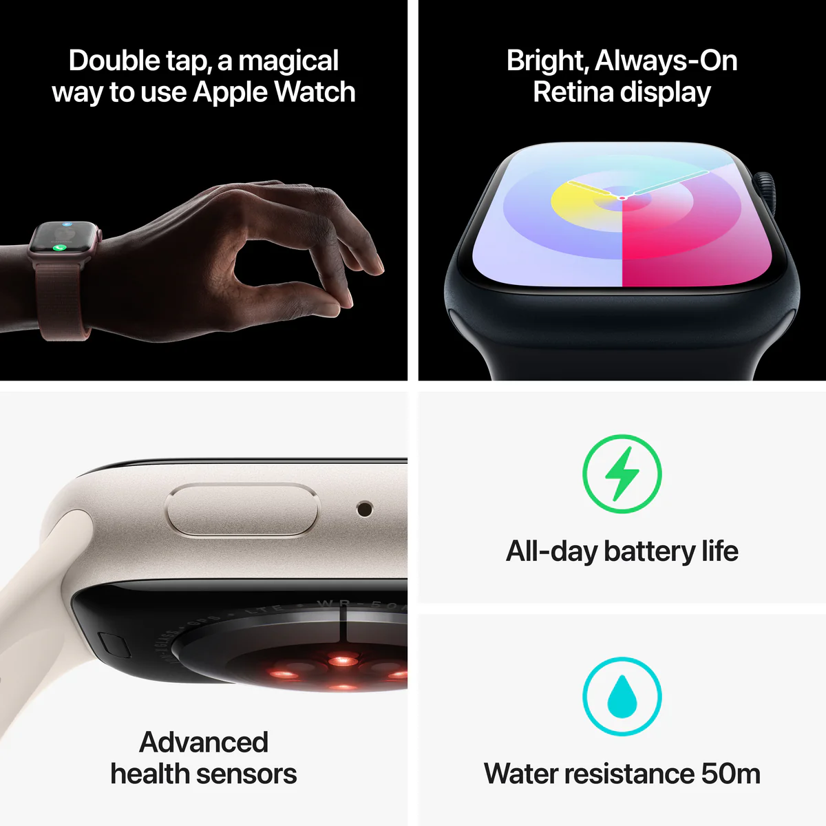 Apple Watch Series 9 GPS + Cellular 41mm – Silver Stainless Steel with Milanese Loop - Good - Image 6