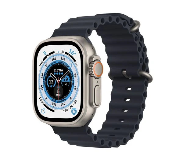 Apple Watch Ultra 2 (GPS + Cellular), 49mm Titanium Case with Midnight Ocean Band - Good