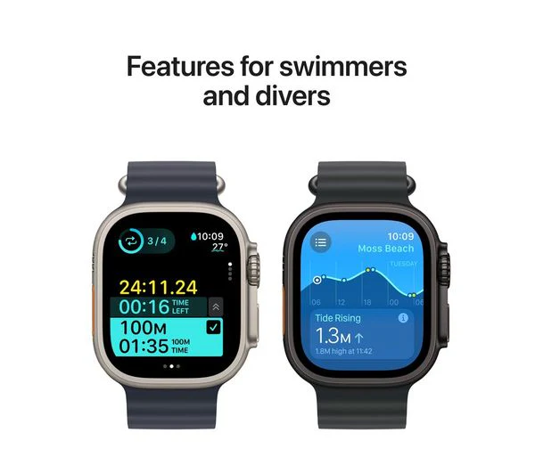 Apple Watch Ultra 2 Cellular 49mm Black Titanium with Dark Green Alpine Loop – Pristine - Image 6