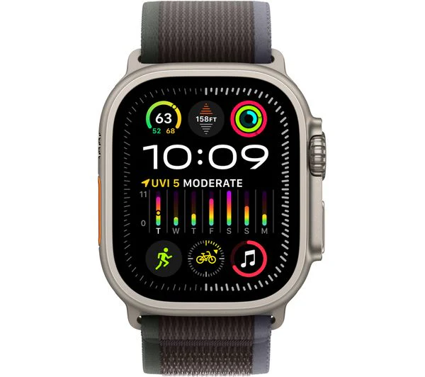 APPLE Watch Ultra 2 Cellular - 49mm Titanium Case with Black & Blue Trail Loop, S/M - Pristine - Image 2