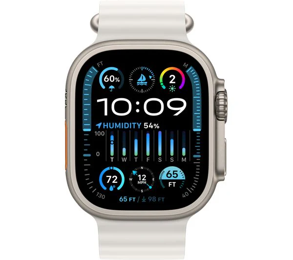 Apple Watch Ultra 2 GPS + Cellular Titanium 49MM White Ocean Band - Pristine - Image 2