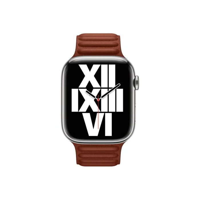 Apple Watch Umber Leather Link Strap 45mm S/M - Image 3