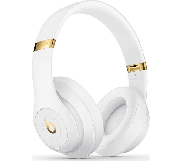 BEATS Studio 3 Wireless Bluetooth Noise-Cancelling Headphones - White - Very Good