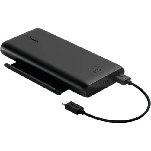 Belkin Gaming Power Bank with Stand (Play Series) 10K Portable Charger with Smartphone Stand (Watch Videos and Play Games While Charging) Battery Pack