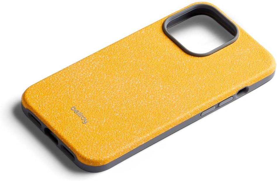 Bellroy Phone Case for iPhone 13 Pro Max (Leather iPhone Cover, Soft Microfiber Lining) - Citrus - Image 5