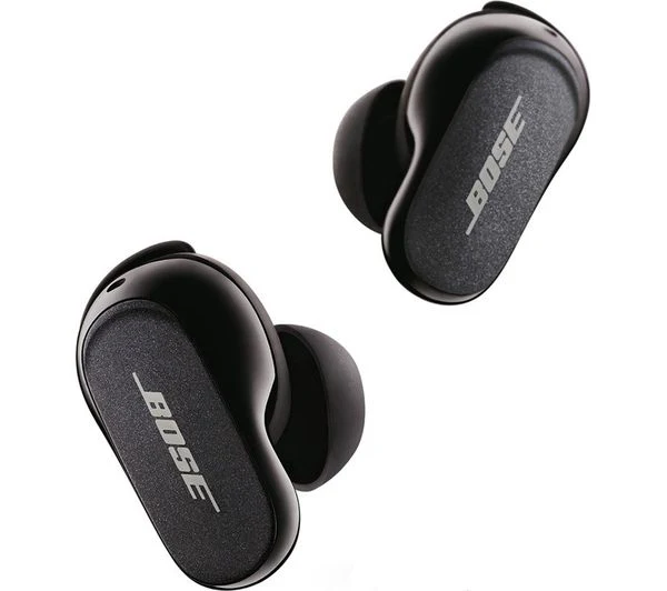 BOSE QuietComfort II Wireless Bluetooth Noise-Cancelling Earbuds - Triple Black - Good