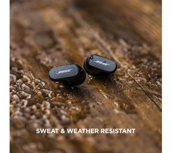 BOSE QuietComfort II Wireless Bluetooth Noise-Cancelling Earbuds - Triple Black - Good - Image 8