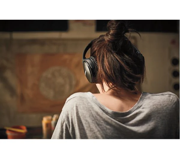BOSE QuietComfort QC35 II Wireless Bluetooth Noise-Cancelling Headphones - Black - Very Good - Image 12