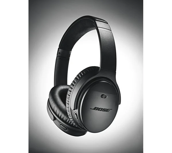 BOSE QuietComfort QC35 II Wireless Bluetooth Noise-Cancelling Headphones - Black - Very Good - Image 4
