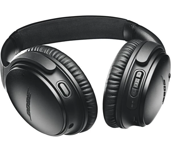 BOSE QuietComfort QC35 II Wireless Bluetooth Noise-Cancelling Headphones - Black - Very Good - Image 5
