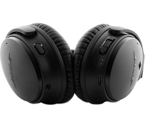 BOSE QuietComfort QC35 II Wireless Bluetooth Noise-Cancelling Headphones - Black - Very Good - Image 7