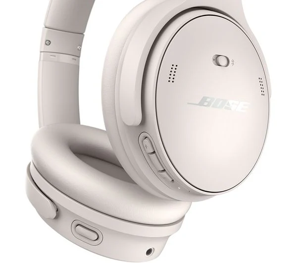BOSE QuietComfort Wireless Bluetooth Noise-Cancelling Headphones - White Smoke - Very Good - Image 2