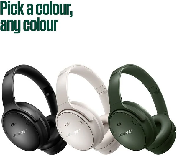 BOSE QuietComfort Wireless Bluetooth Noise-Cancelling Headphones - White Smoke - Very Good - Image 8