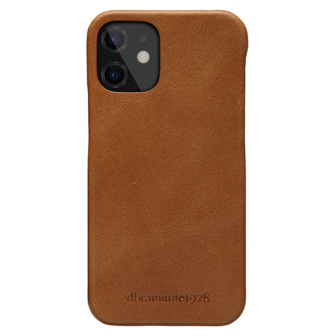dbramante1928 Lynge Leather Wallet Case Magnetic Flip Cover for iPhone 12 Mini Tan - Image 3