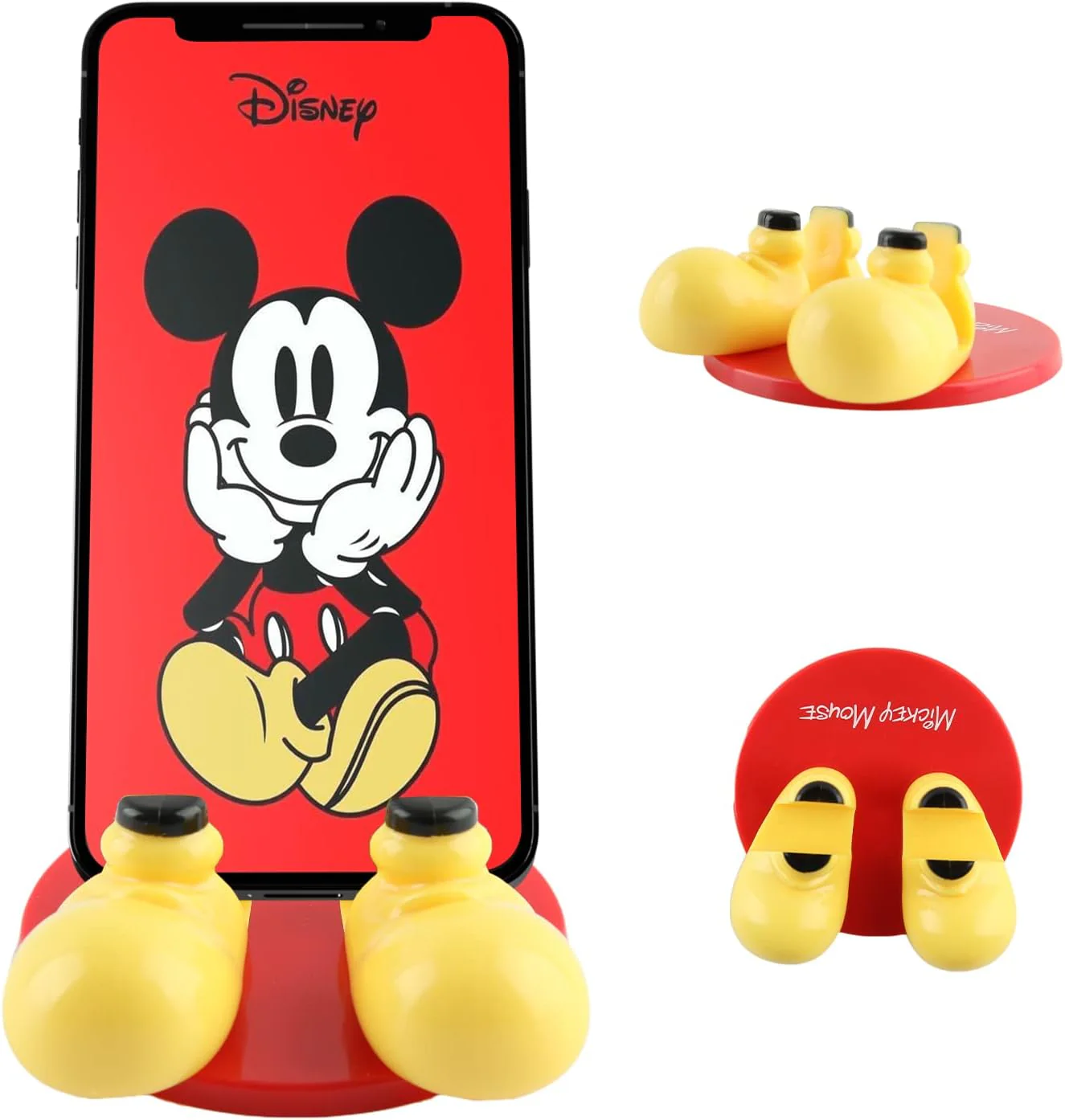 Disney Mickey Mouse Feet Mobile Phone Holder with Bonus Decal Sticker
