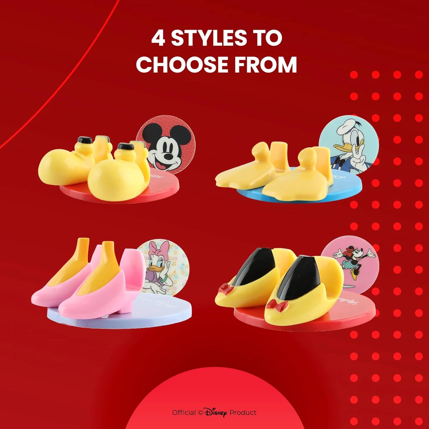 Disney Mickey Mouse Feet Mobile Phone Holder with Bonus Decal Sticker - Image 3