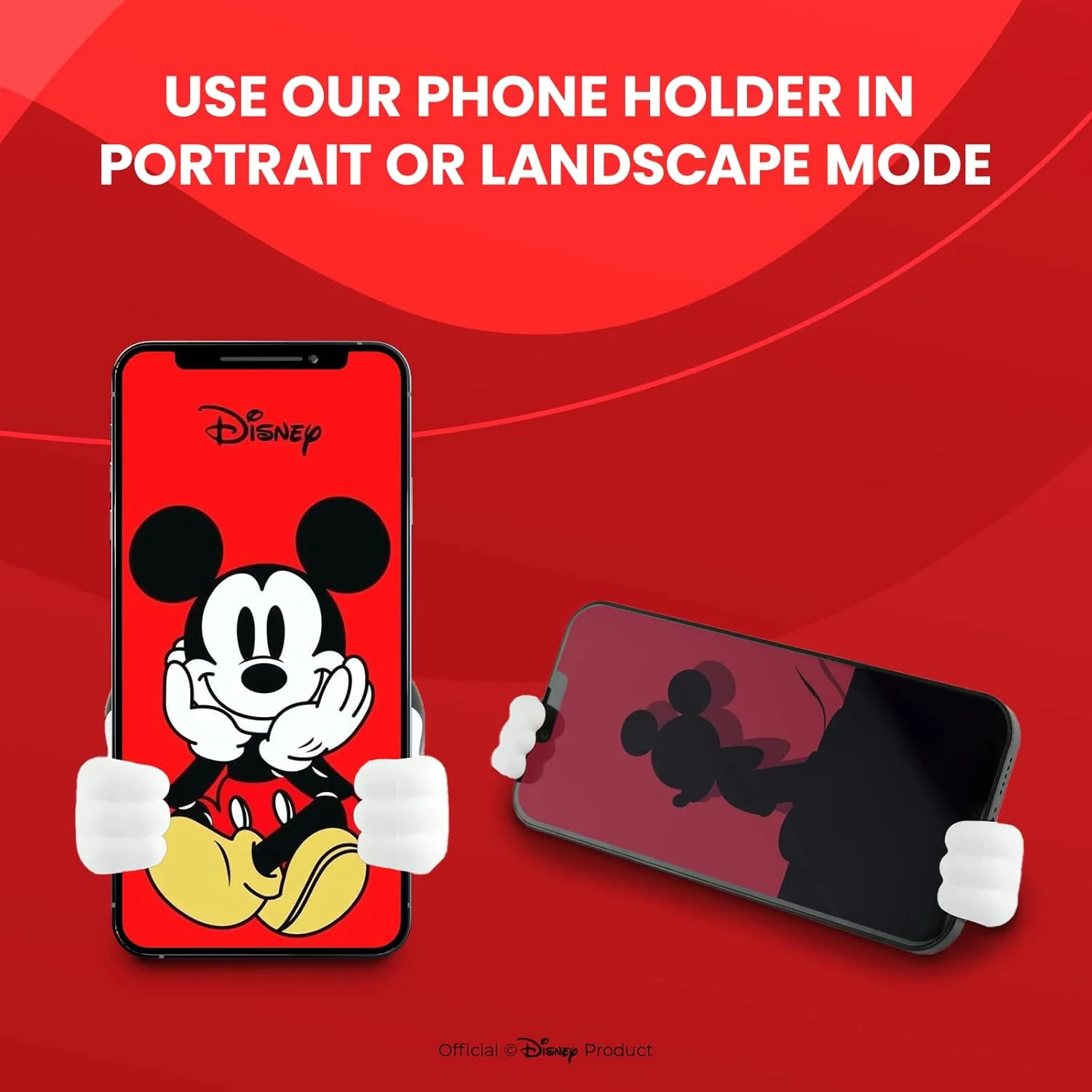 Disney Mickey Mouse Hands Mobile Phone Holder with Bonus Decal Sticker - Image 6
