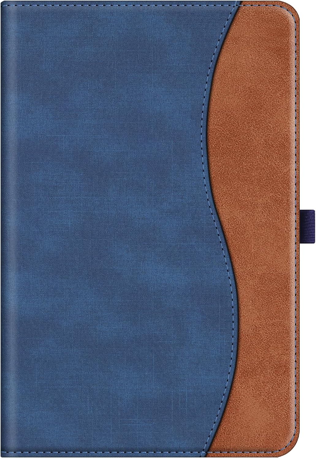 Fintie Case for Samsung Galaxy Tab S9 FE 5G 10.9 Inch/Galaxy Tab S9 11 Inch 2023, Multi-Angle Viewing Protective Cover with Pocket, Auto Sleep/Wake, Denim Blue/Brown