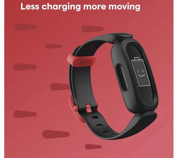 Fitbit Ace 3 Kid's Fitness Tracker – Black & Red - Good - Image 6