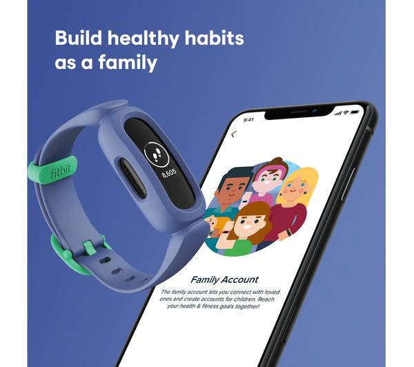 Fitbit Ace 3 Kid's Fitness Tracker – Blue & Green - Good - Image 3