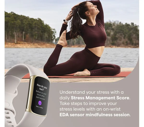 FITBIT Charge 5 Fitness Tracker - Soft Gold, Universal - Acceptable - Image 7
