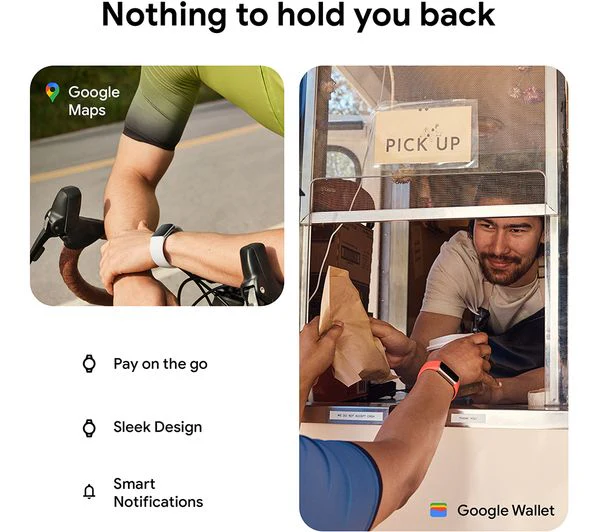 FITBIT Charge 6 Fitness Tracker - Obsidian, Silicone Strap, Universal - Acceptable - Image 2