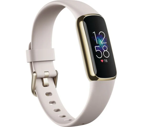 FITBIT Luxe Fitness Tracker - Lunar White & Soft Gold - Acceptable