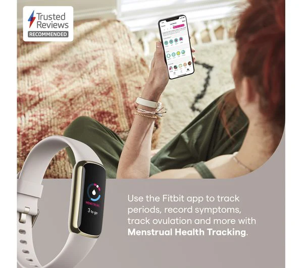 FITBIT Luxe Fitness Tracker - Lunar White & Soft Gold - Acceptable - Image 4