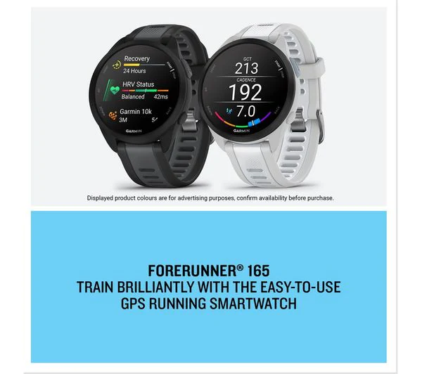 GARMIN Forerunner 165 Sports Watch - Black, 43 mm - Pristine - Image 11