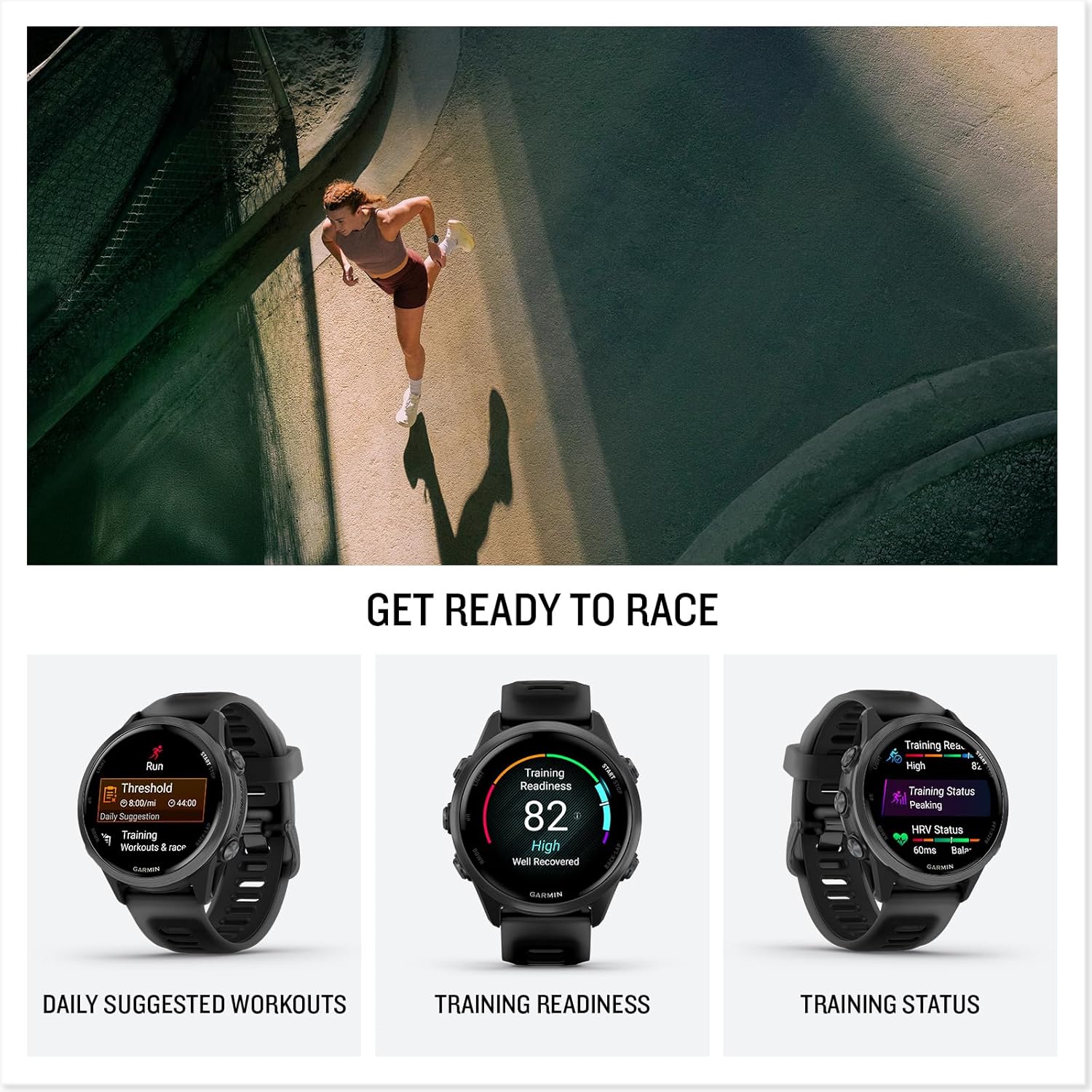 Garmin Forerunner 570 42mm GPS Smartwatch Slate Grey/Black – Good - Image 6