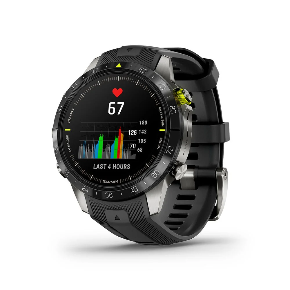 Garmin MARQ Athlete Gen 2 46mm Titanium Smartwatch Black Rubber Strap - Good - Image 4