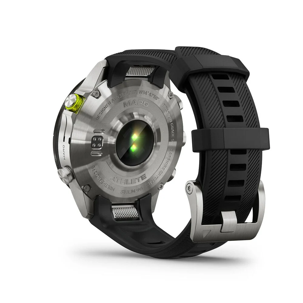 Garmin MARQ Athlete Gen 2 46mm Titanium Smartwatch Black Rubber Strap - Good - Image 5