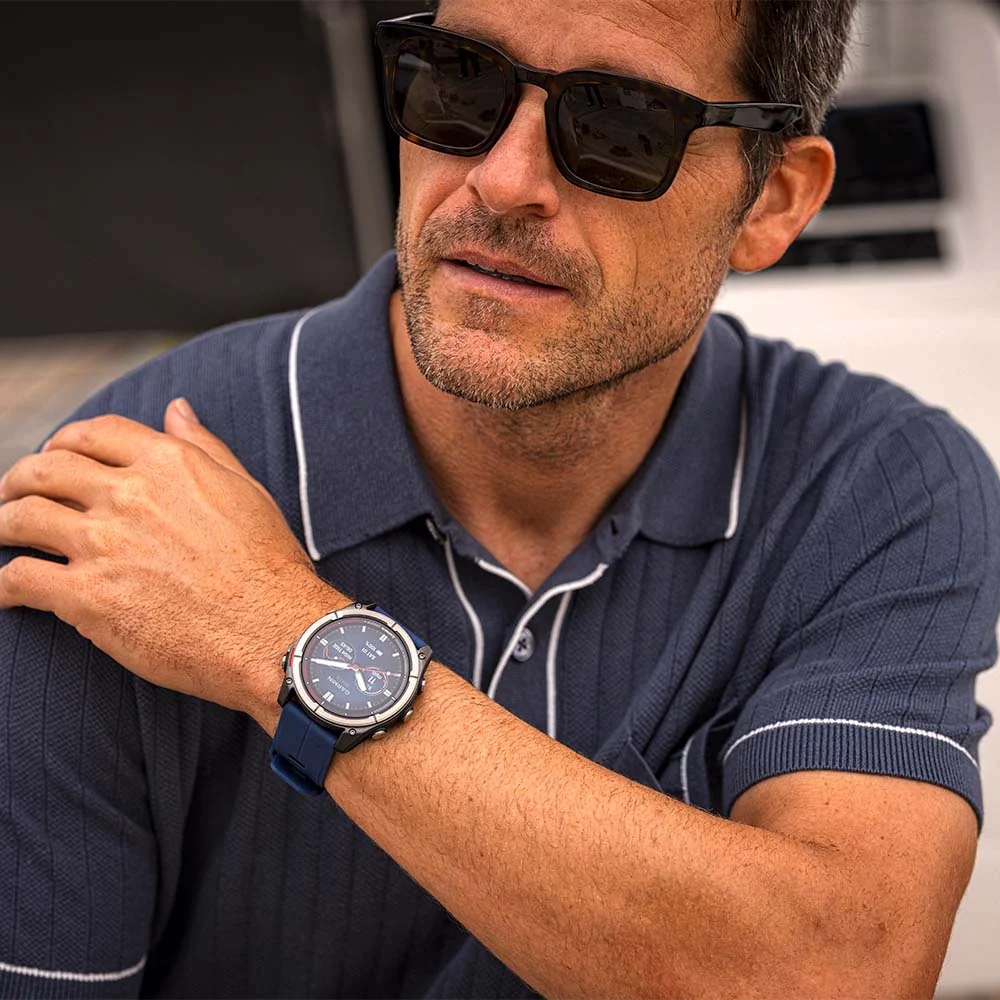 Garmin Quatix 8 AMOLED Titanium & Blue 47MM Smart Watch - Pristine - Image 8