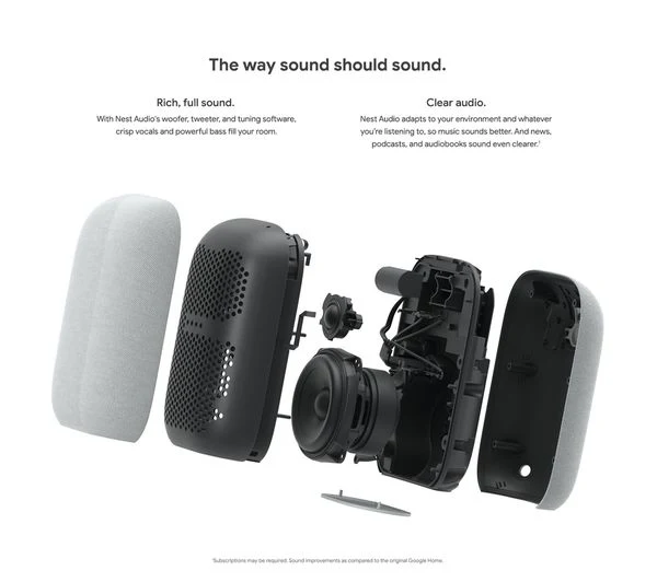 GOOGLE Nest Audio with Google Assistant - Charcoal - Pristine - Image 5