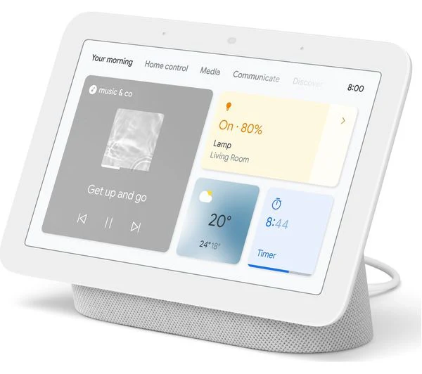 GOOGLE Nest Hub (2nd Gen) Smart Display with Google Assistant - Chalk - Pristine - Image 2