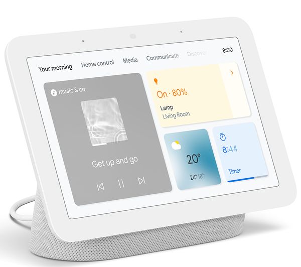 GOOGLE Nest Hub (2nd Gen) Smart Display with Google Assistant - Chalk - Pristine - Image 3