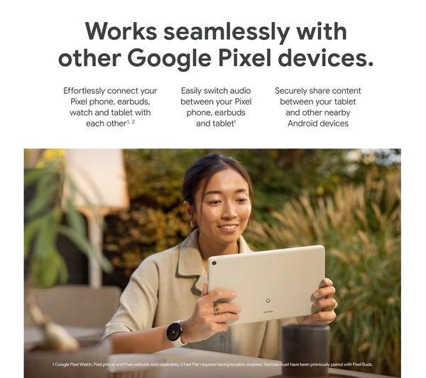 GOOGLE Pixel 11" Tablet & Speaker Dock Bundle - 256 GB, Porcelain - Pristine - Image 3