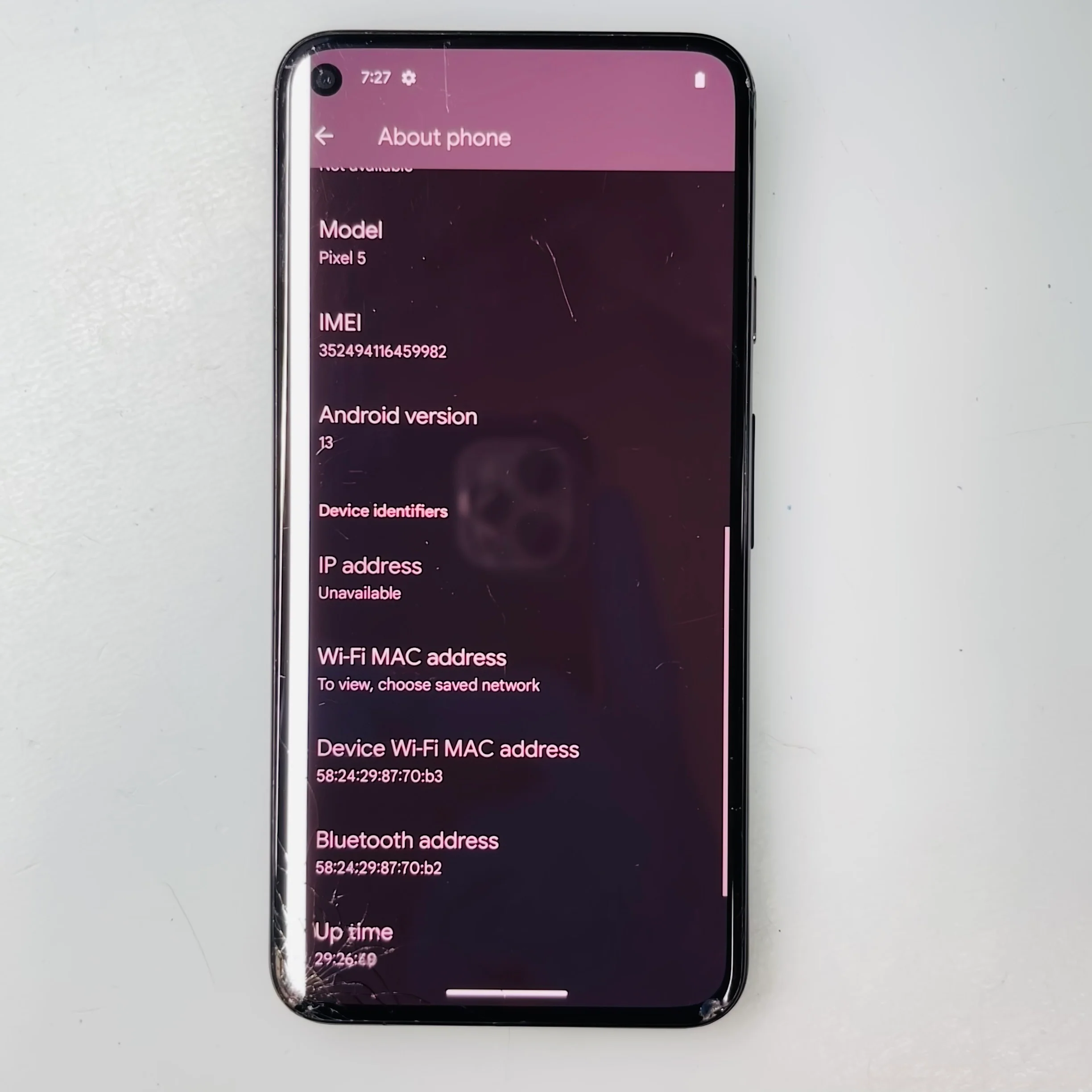 Google Pixel 5 (5G) 128GB Unlocked (Read Description) REF#75034 - Image 4