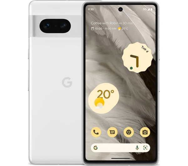 GOOGLE Pixel 7 - 128GB, Snow - Very Good