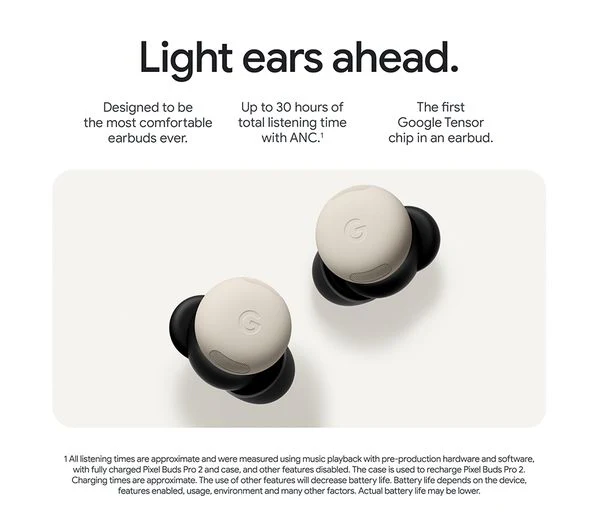 GOOGLE Pixel Buds Pro 2 Wireless Bluetooth Earbuds - Hazel - Pristine - Image 6
