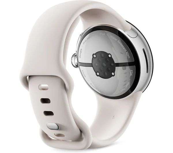 GOOGLE Pixel Watch 2 4G with Google Assistant - Silver, Porcelain Strap - Very Good - Image 5