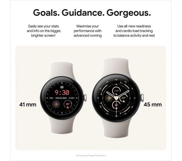 GOOGLE Pixel Watch 3 WiFi - Champagne Gold, Hazel Band, 41mm - Very Good - Image 10