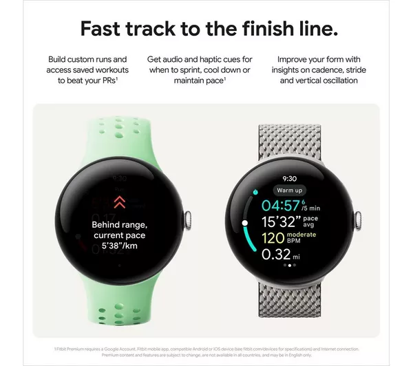GOOGLE Pixel Watch 3 WiFi - Black, Obsidian Band, 41mm - Pristine - Image 10