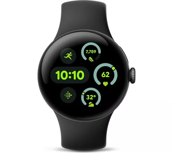 GOOGLE Pixel Watch 3 WiFi - Black, Obsidian Band, 41mm - Pristine - Image 2