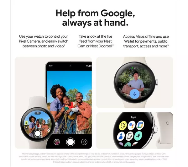 GOOGLE Pixel Watch 3 WiFi - Black, Obsidian Band, 41mm - Pristine - Image 7